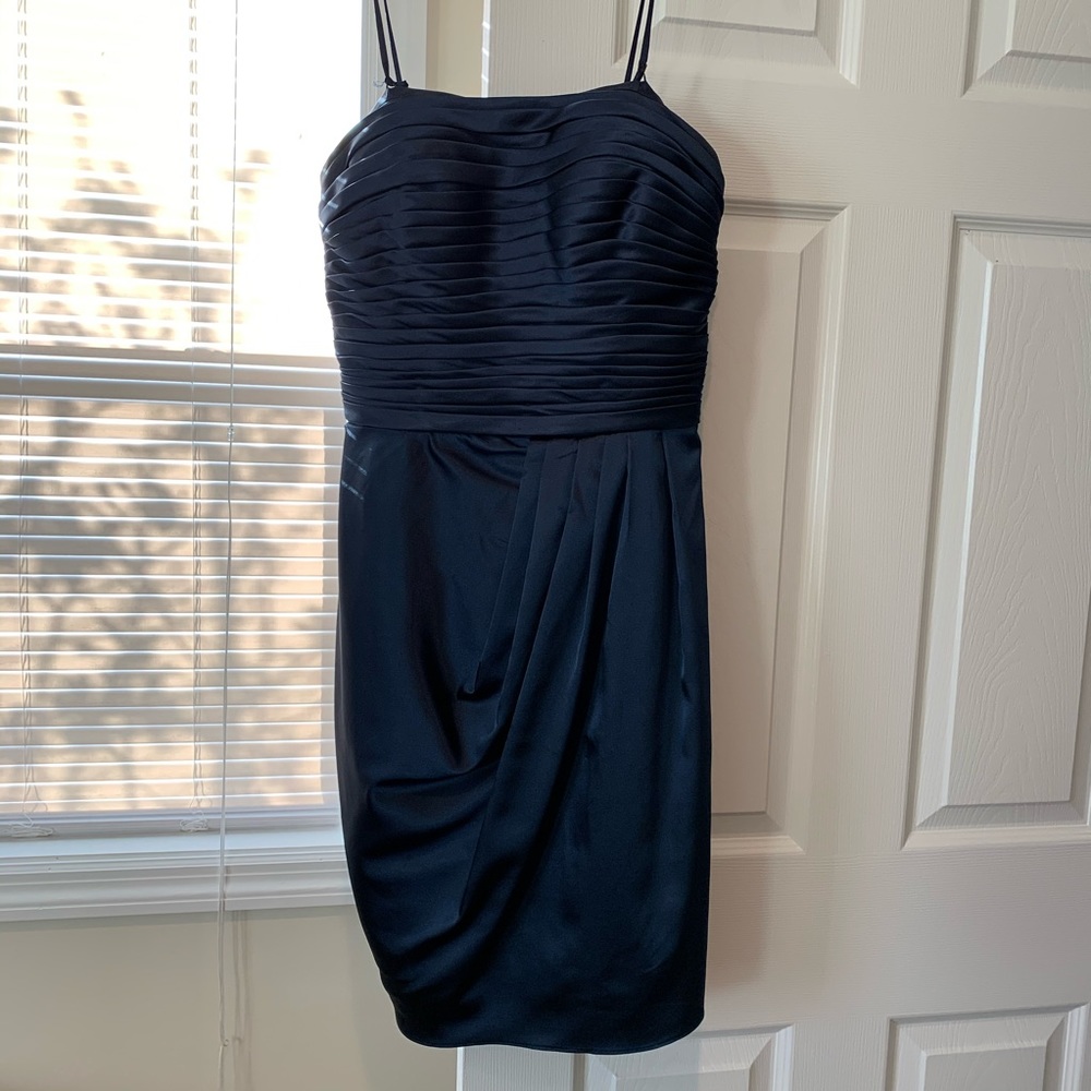 Navy Bill Levkoff Bridesmaid dress🤩